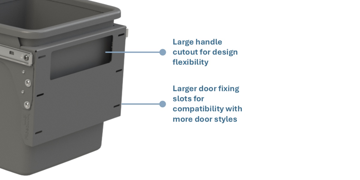 Framed Door Compatibility and Handle Freedom